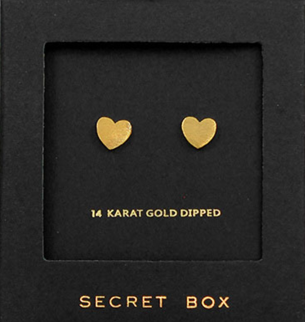 Metal Heart Studs