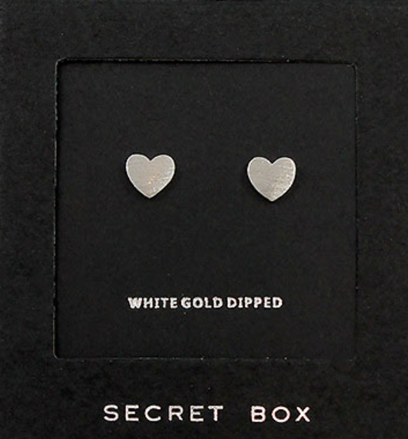 Metal Heart Studs