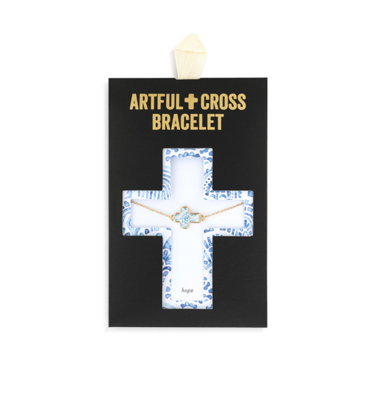 Artful Cross Bracelet - Hope