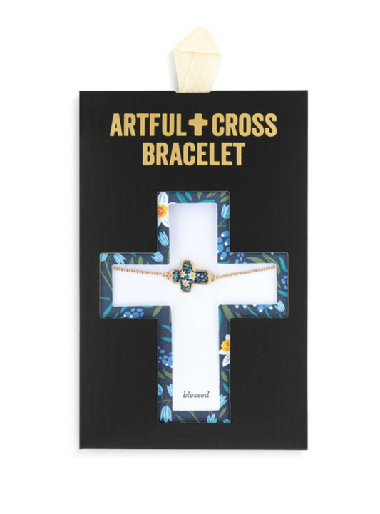 Artful Cross Bracelet - Blessed