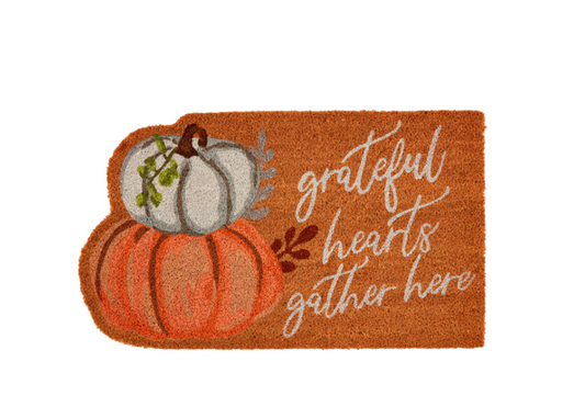 Grateful Hearts Gather Mat