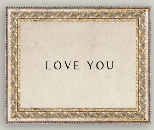 Love You Antique Frame Art