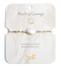 Pearl Affirmation Bracelet - Courage/Gold