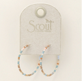 Chromacolor Miyuki Small Hoop - Desert Blue Multi / Silver