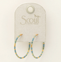 Chromacolor Miyuki Small Hoop - Turquoise Mint/ Gold