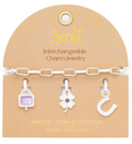 Interchangeable Charm Bracelet - Amethyst / Protection