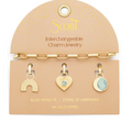 Interchangeable Charm Bracelet - Blue Howlite / Harmony