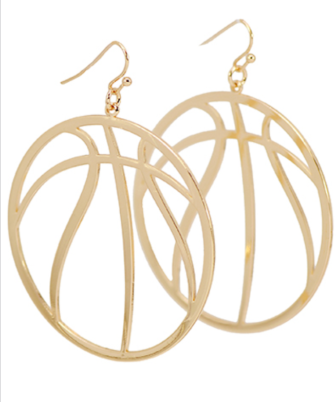 Basketball Filigree Earrings