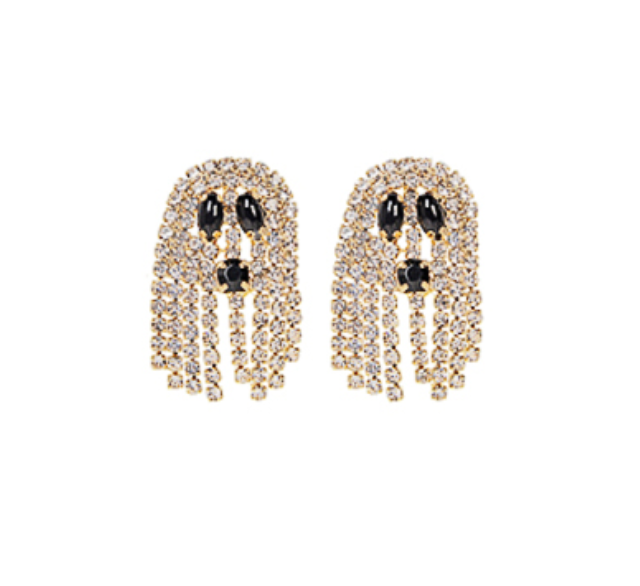 Halloween Rhinestone Ghost Earrings