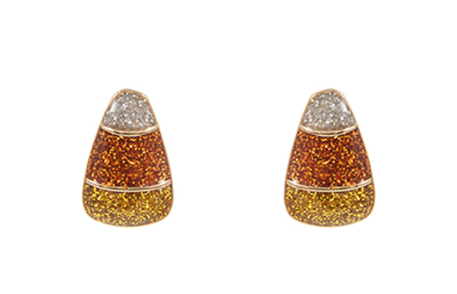 Glitter Candy Corn Earrings