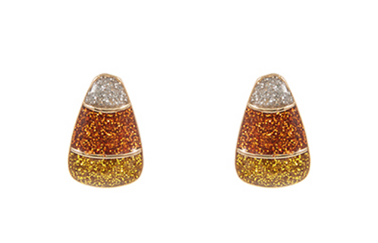 Glitter Candy Corn Earrings
