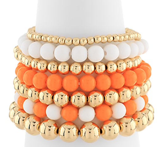 7 Row Multi Size Beaded Bracelet Set