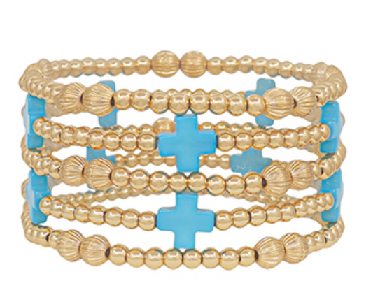 5 Set Color Cross Bracelets