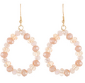 Teardrop Glass Bead Earrings