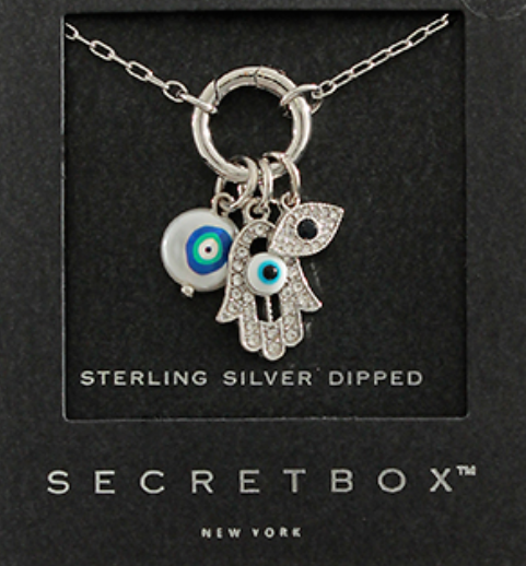 Hamsa & Evil Eye Charm Necklace