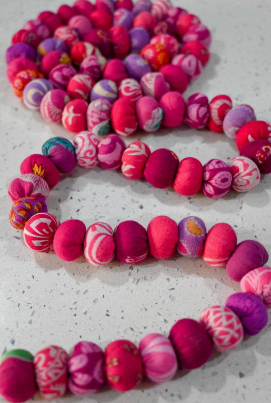 Saree Bead Garland - Valentine's Day