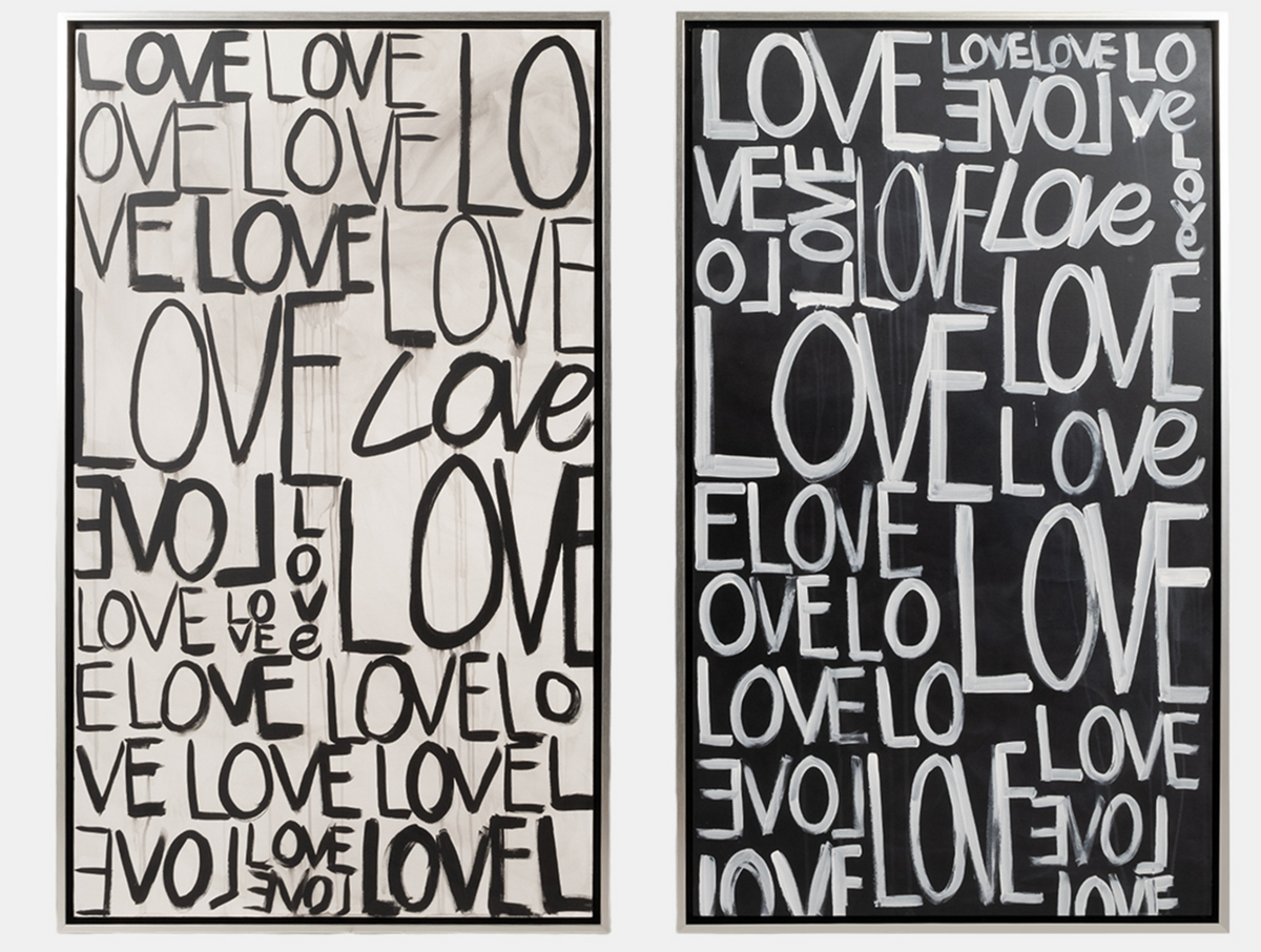 Love Scribble Wall Art