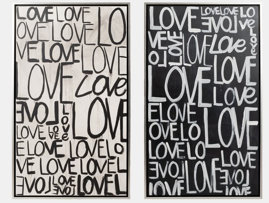 Love Scribble Wall Art