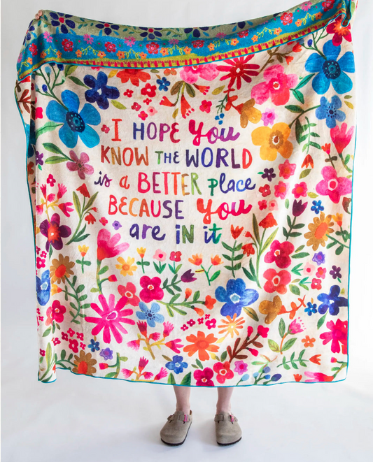 Reversible Cozy Throw Blanket - World Better