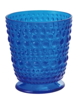 Acrylic Raised Dots Short Footed Drinking Glass