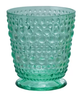 Acrylic Raised Dots Short Footed Drinking Glass
