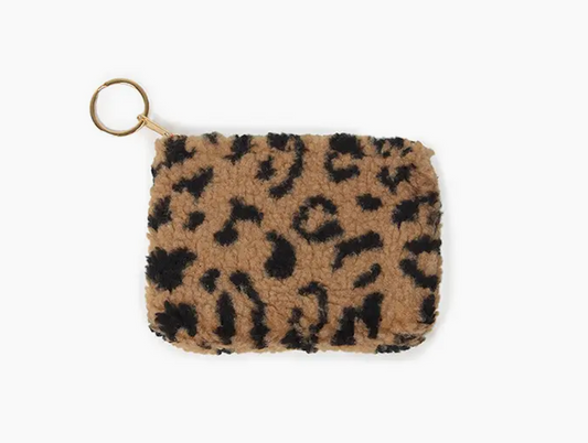 Animal Print Fur Coin Purse