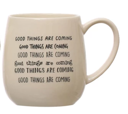 Stoneware Mug with Sayings