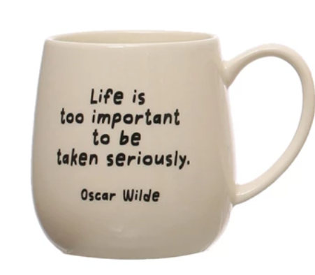 Stoneware Mug with Sayings
