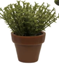 Faux Plant in Plastic Pot