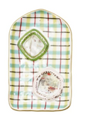 Pattern Frames & Gold Electroplating Stoneware Dish