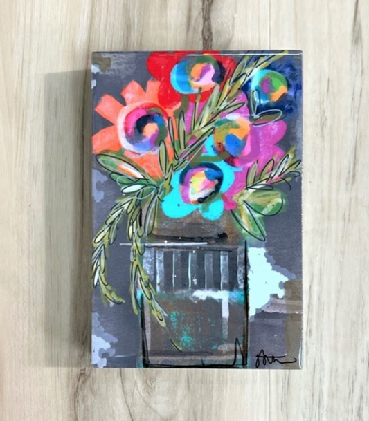 Floral Epoxy Block Signs