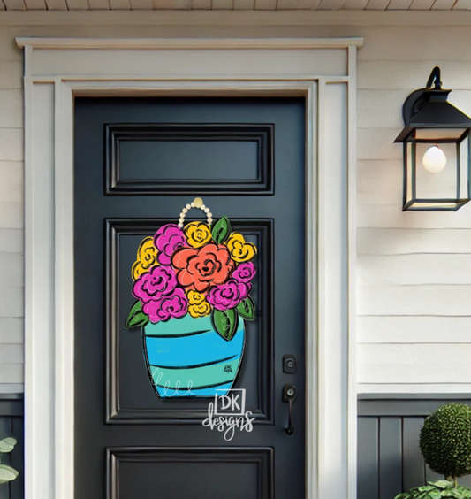 Flower Jar Door Hanger