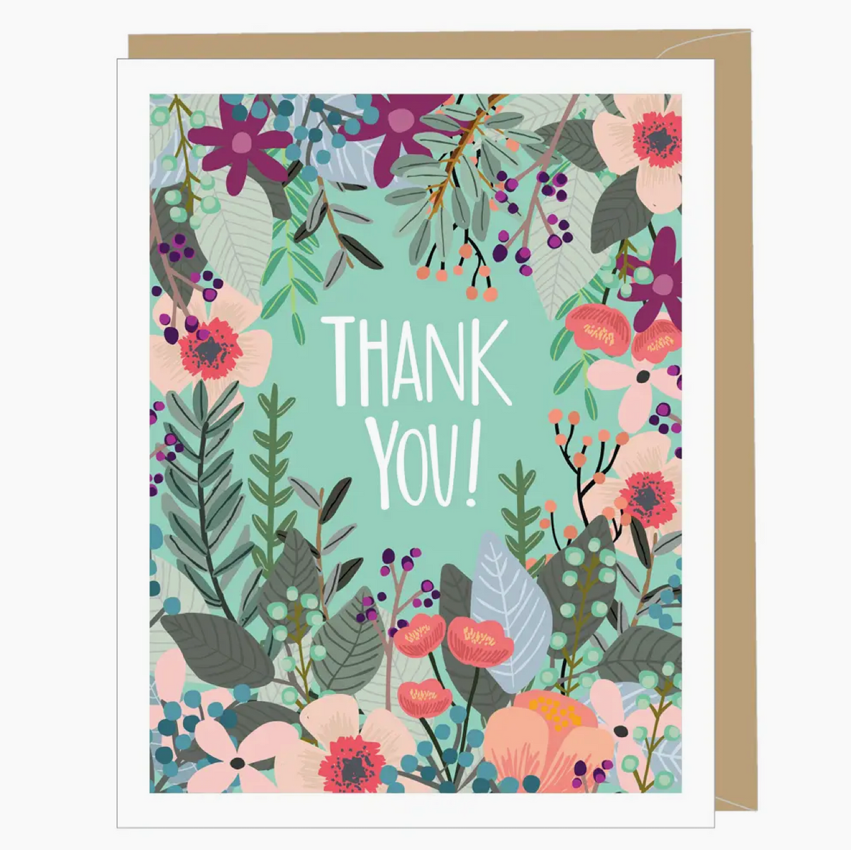 Floral Thank You Card