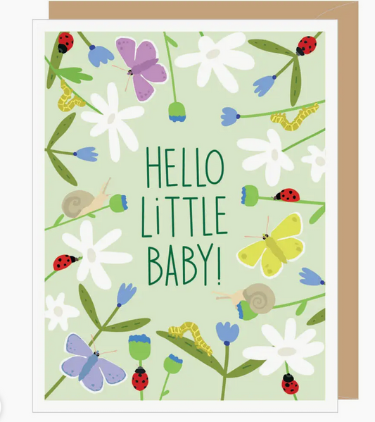 Lady Bug New Baby Card