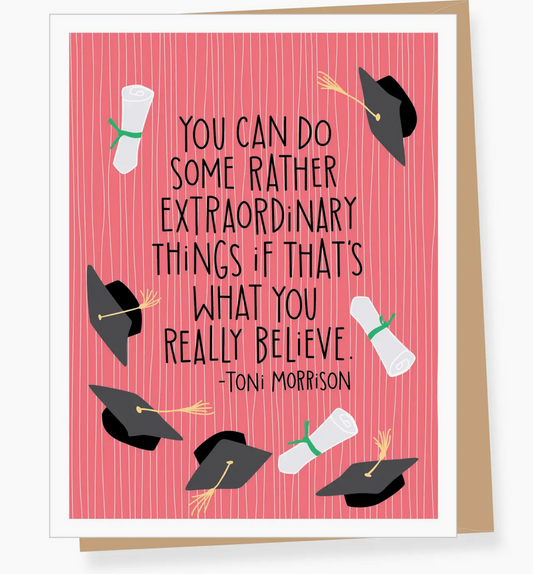 Toni Morrison Quote Graduation Card