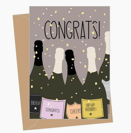 Mini Congratulations Champagne Card