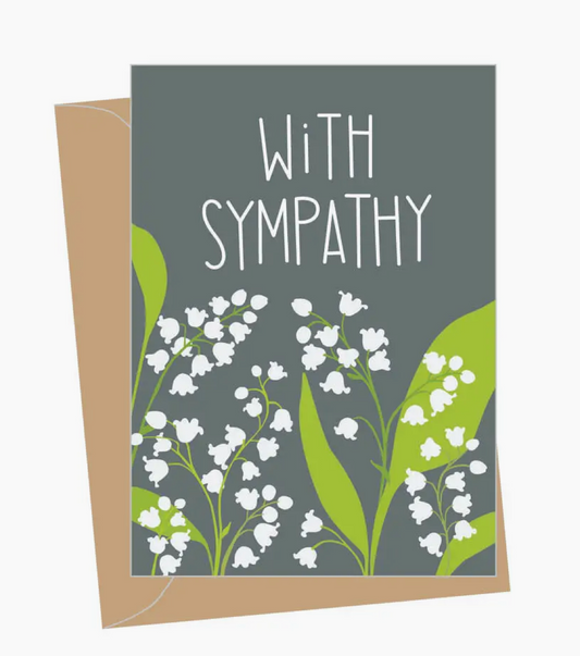 Mini Lily of the Valley Sympathy Card