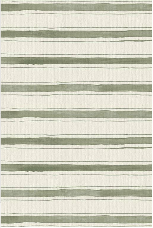 Inky Ticking Floor Flairs - Sage