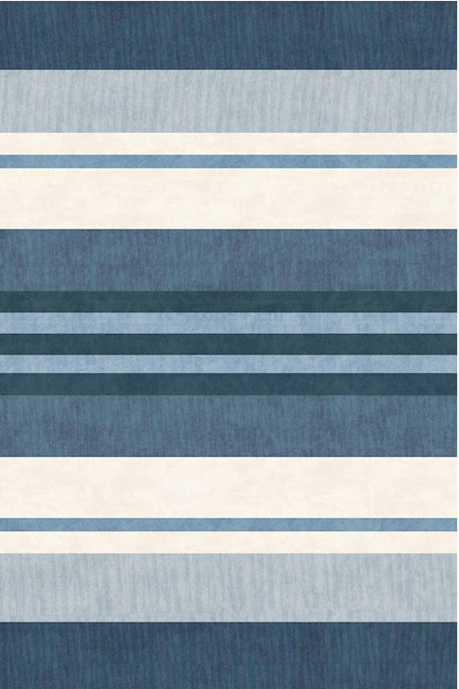 Broad Stripes Floor Flairs - Ocean