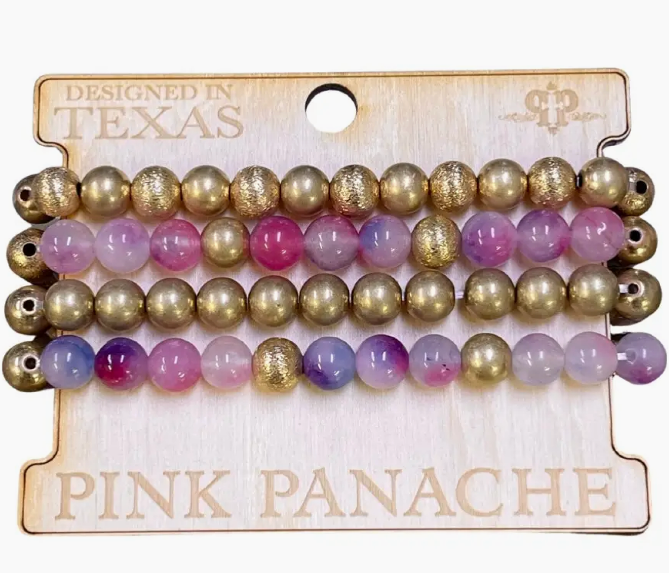 Lavender Dyed Jade Bracelet Set