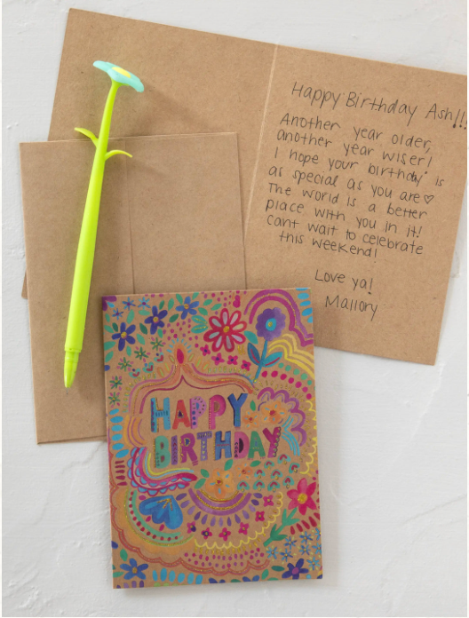 Happy Birthday Card - Floral