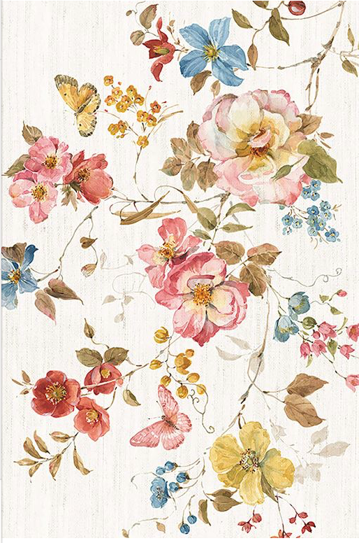 Tea Rose Floor Flairs - Cream