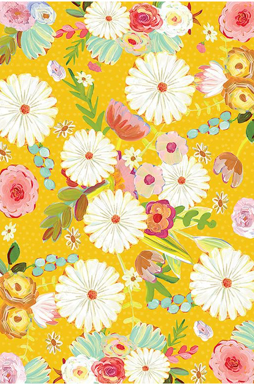 Floral Fiesta Floor Flairs - Gold