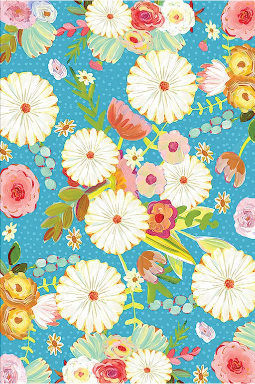 Floral Fiesta Floor Flairs - Blue