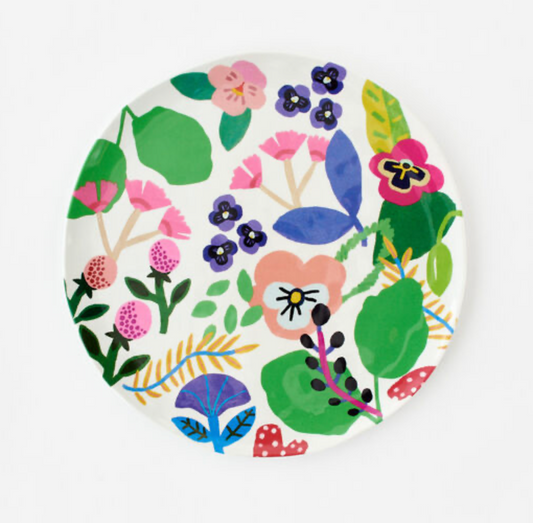 Floral Melamine Plate