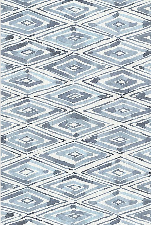 Deep Diamonds Floor Flairs - Light Blue