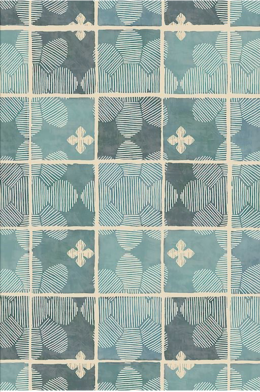 Grenada Floor Flairs - Sea Blue