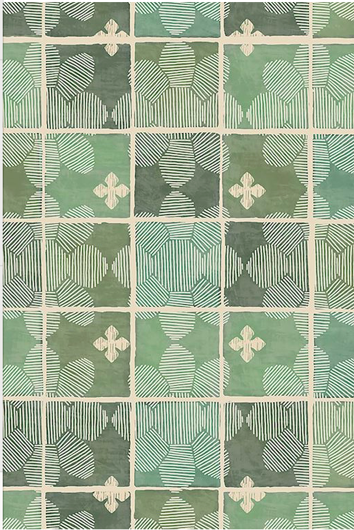 Grenada Floor Flairs - Spring Green