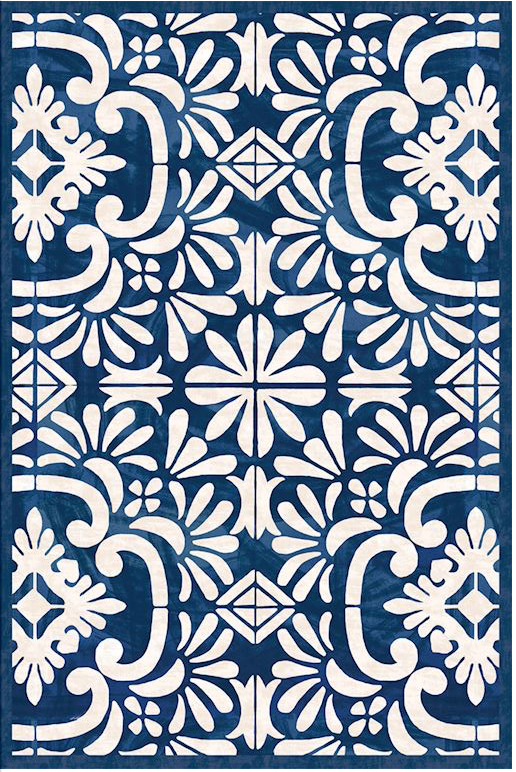 Indigo Tile Floor Flairs