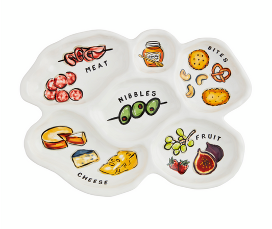 Sectioned Charcuterie Platter